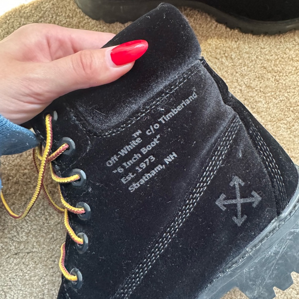 RARE Off-White X Timberland Black Boots